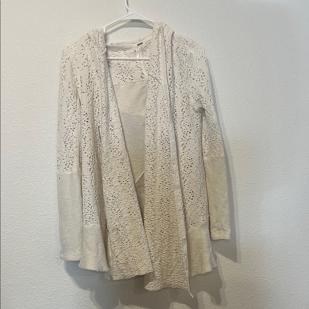 Free People Eyelet Cardigan